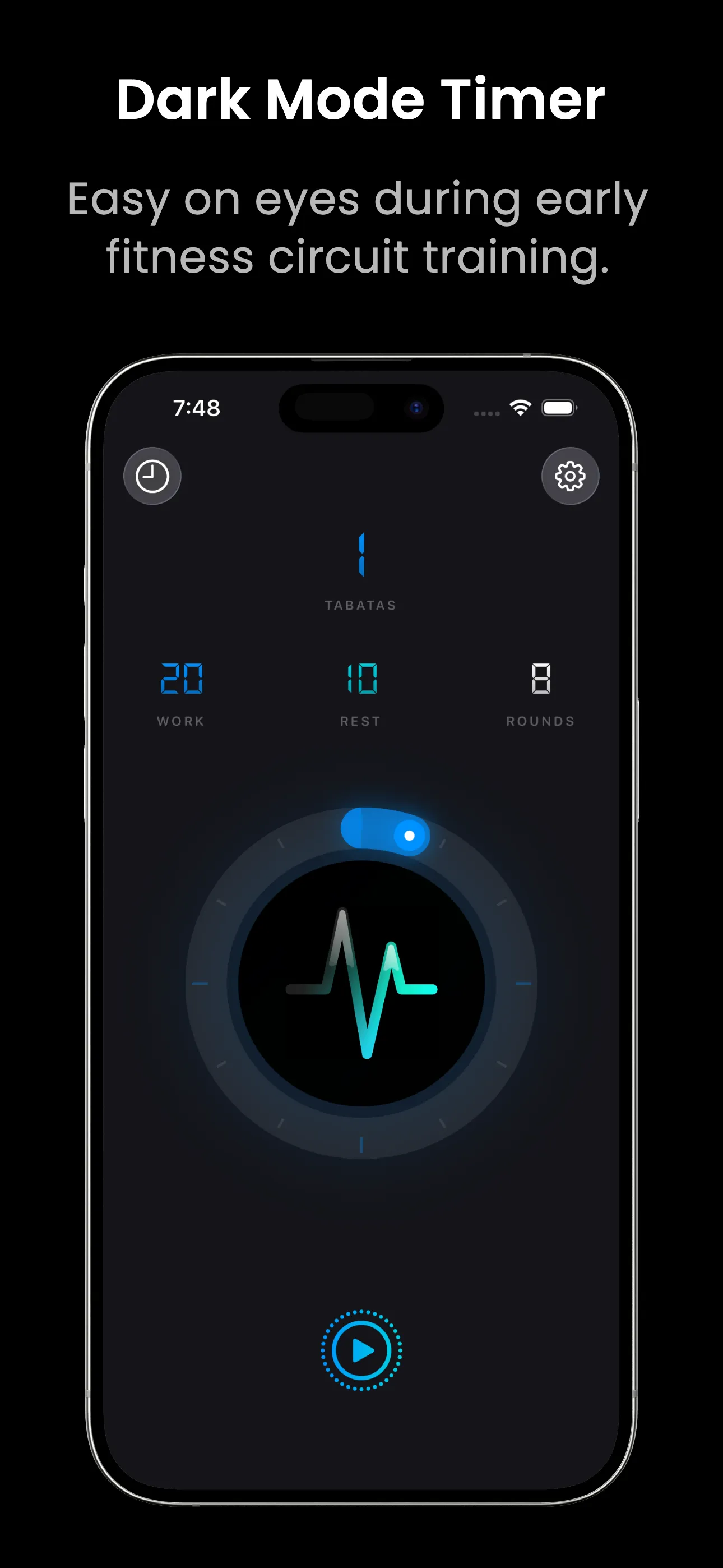 WOD Timer dark mode